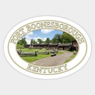 Fort Boonesborough in Kentucky Sticker